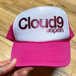 Cloud 9 Aspen trucker hat pink